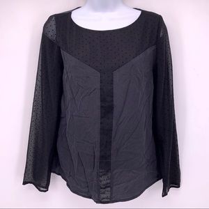 Comptoir Des Cotonniers Black Silk Top Size 36/S